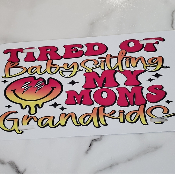 COPY - I'M MOSTLY PEACE LOVE AND LIGHT  License Plate - Picture 3 of 4